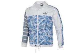 PUMA Mountain Aop Jackets Men's White Stand Collar Moderate Other 534542-99 M