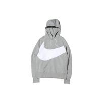 Men's Nike Sportswear Swoosh Tech Fleece Contrasting Colors Large Logo Printing Sports Gray DD8223-063 L