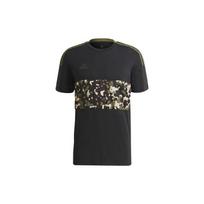 adidas Tiro Tee Aop Casual Sports Soccer/Football Short Sleeve Black Men's GU8189 L