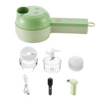Multifunctional Chopper Vegetable Cutter 4 in 1 Handheld Electric Vegetable Cutter Set Mini Food Slicer and Chopper 1