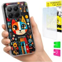 Etui Do Xiaomi 15T Pro Obudowa Foto Case Plecki Grafika Kot + Szkło 9H