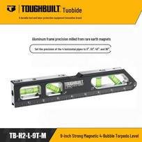 TOUGHBUILT 9 colių stiprus magnetinis gulsčiukas
