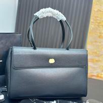 New diamond tote bag, female genuine leather, large capacity single-shoulder handbag, fashionable versatile commuter bag 43*27cm tamsiai pilka spalva