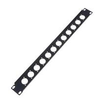 1U Rack Patch Metal Panel 4 8 12 16 Way Channel Flight Case Mount For Xlr Connecctor Speaker Jack Audio Cable Plug Socket 12 holes