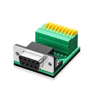 Z-TEK DB9 Solderless Female to 9-Pin Terminal Block Connector