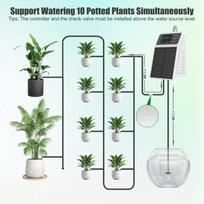 10 Pots Smart Solar Auto Plant Watering System USB-C Balcony Garden Greenhouse Automatic Irrigation Drip Kit
