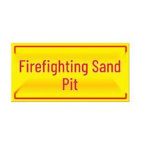 Ouyin Fire Sand Pit Reflective Aluminum Warning Sign