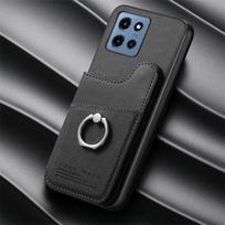 Piniginė Magnetas Oda RFID Kortelių Dėklas Motorola Moto G86 Power G56 G66J G77 G75 G35 G15 G54 G84 G 86 G24 G53 G13 G23 G05 Capa Moto G85 5G juoda