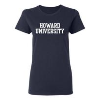 Howard Bisons Basic Block Women's T-Shirt - Navy S