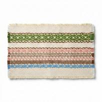 Wear-resistant Cotton Linen Woven Placemats Non-Slip Square Dinner Plate Mat Eco-Friendly Heat-Insulating Placemats Restaurant (as the picture,28x42cm)