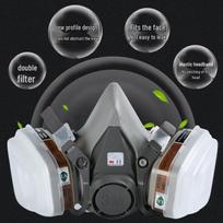 3M 6200 Series Half-Face Respirator Kit pilka spalva