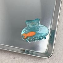 Transparent Fish Hair Claw Small Shark Clip Animal Acetate Hair Claw Korean Style Hair Accessories Animal Hair Clip Female/Girls mėlyna