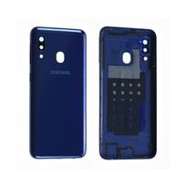 Vitre arrière / Cache batterie - SAMSUNG - Galaxy A20e (A202F) - Bleu - Pièce détachée originale mėlyna