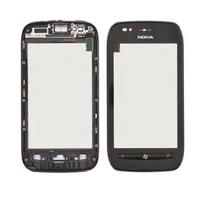 Vitre tactile - NOKIA - Lumia 710 - Noir - Assemblée sur châssis - Pièce de remplacement