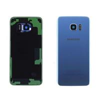 Cache batterie / vitre arrière - SAMSUNG - Galaxy S7 edge (G935F) - Bleu - Original - Pièce de remplacement
