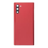Vitre arrière - SAMSUNG - Galaxy Note 10 - Rouge - Sans logo - Adhésif + lentille