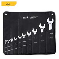 Deli Mirror Finish Double Open-End Wrench Set 6-32mm