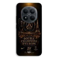 Case For Xiaomi Redmi Note 15 Pro Plus 5G PSG champions league 2 stars black and gold Maniacase juoda