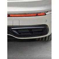 2 vnt. Blizgios juodos spalvos Automobilio ABS Aksesuarai Duslintuvo Išmetimo Vamzdžio Uodegos Dangtelio Apdaila VW Tiguan L 2020 2021 2022