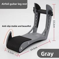1pcs Electric Wood Guitar Leg Rest Labor-Saving & Comfortable Non-Slip & Durable Easy To Use Without Damaging The Instrument pilka spalva