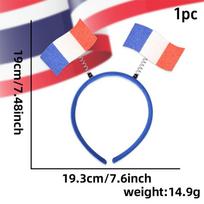 Patriotic Themed Headband, Sports Fan Cheer Hair Accessory, Unisex Party Decoration Headwear