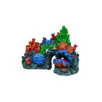 Resin Aquarium Coral Reef Ornaments Handicraft Artificial Fish Rock House Simulated Creative Fish Eluding Shelter Props