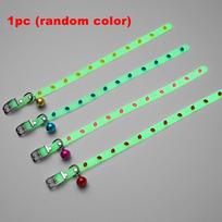 Šviečiantys kačių karoliai žėrintys maži šunys kačių antkakliai nuo praradimo fluorescencinis silikoninis kačių varpelio antkaklis kaklo žiedas naminių kačių priedai