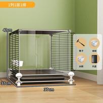 Large New Luxury Villa Style Bird Cage for Parrots Budgies Cockatiels Lovebirds Macaws and Other Small to Medium Birds (as the picture,Single layer wheelle)