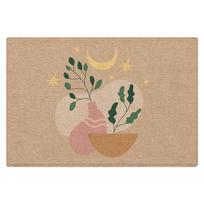 DeXi Modern Botanical Entryway Doormat 50x80cm