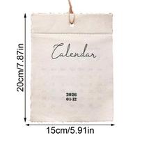 Calendar 2026 Wall Textile Calendar Wall Schedule Planner Fabric Monthly Calendar For Home Living Room Bedroom Study Homeowners