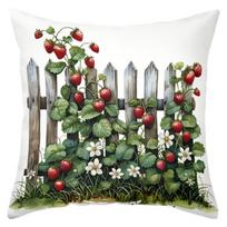Floral Fence Pattern Decorative Throw Pillow Cushions Polyester pillowcase,sofa decorative cushion cov Headboard Pillow 40x40cm