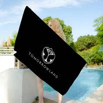 TOMORROWLAND Music Microfiber Blanket Quick Drying Beach Towels Oversized Printing Super Absorbent Pool Towel Blanket Cotton 30x30cm