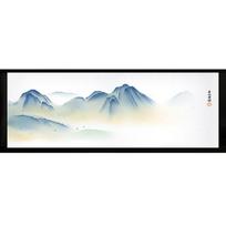 Antique Chinese Ink Painting Style Privacy Window Films Static Cling Toilet Balcony Sliding Door Opaque Horizontal Glass Films (as the picture,60x30cm)
