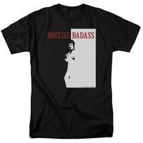 Bruce Lee Badass Scarface kovos menų filmų aktorius Tee Unisex marškinėliai S įvairiaspalvis