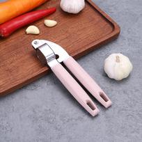 Stainless Steel Multi-Functional Garlic Press & Lemon Juicer rožinė