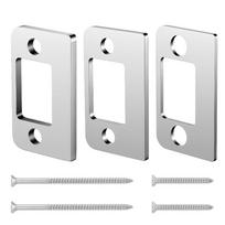 Three Different Thickness Door Strike Shim Plates Stainless Steel Material Spacer Design Deadbolt Restorer Strike Plates sidabras