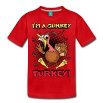 Fgteev Aš esu Gurkey Kalakutas Premium Unisex Marškinėliai S brown