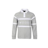 Nike Swoosh Logo Fitted Polo Shirt Men Tops Grey CV0170-063 XL white