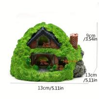 Rankdarbiai, 1 vnt. Akvariumo dekoracija Derva Kovinis žuvis Paslėpta urvas Roplių Paslėptas kraštovaizdžio priedai Pack of 1 black