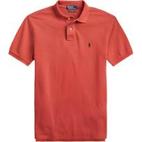 Polo Ralph Lauren Solid Logo Pony Embroidered Casual Short Sleeve Polo Shirt Men tops Dark-Orange 710670136-043 XL