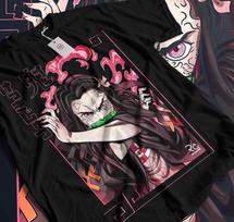 Nezuko T-Shirt Demon Slayer Kimetsu No Yaiba Anime Mitsuri Kanroji Tee BEST 560 L
