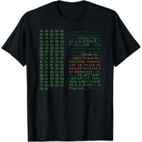Bitcoin marškinėliai - Satoshi Nakamoto Genesis Block kripto T-Shirt S juoda