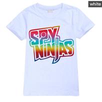 SPY NINJA Summer Tshirts Kids Cosplay Top Short Sleeve T-shirt Girls Clothes for Boys Tee Costumes Kawaii Christmas Shirt 110