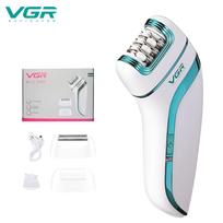 New VGR 713 Hair Trimmer Multi-functional 3-in-1 Shaver Plucking Scrub Pedicure Home USB Charging Full Body Wash Waterproof and Long-lasting Epilator balta