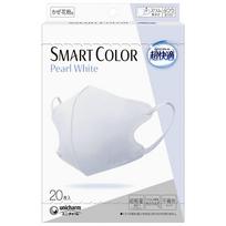 Unicharm Super Comfortable Mask Smart Color Pearl White Fabric Mask for Colds and Pollen Regular Size 20 Masks All Season Color Mask Droplet Cut
