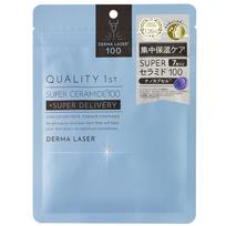 Quality 1st Dermalaser Super Ceramide 100 Mask Face Pack Sheet Mask Dryness Moisturizing Made in Japan (7 sheets) / & (Ceramide)