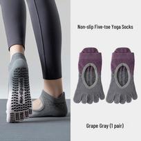 Gradient Non-Slip Five-Finger Yoga & Pilates Summer Socks One Size