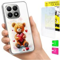 Etui Do Xiaomi 15T Obudowa Foto Case Plecki Grafika Miś + Szkło 9H