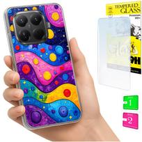 Etui Do Xiaomi 15T Pro Obudowa Foto Case Plecki Grafika Fale + Szkło 9H