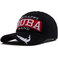 New Aruba Alphabet Lettering With Shark Embroidery Baseball Cap Men Women Casual Sun Hat Cotton Soft Top Snapback Outdoor Sports Visor Cap Adjustable